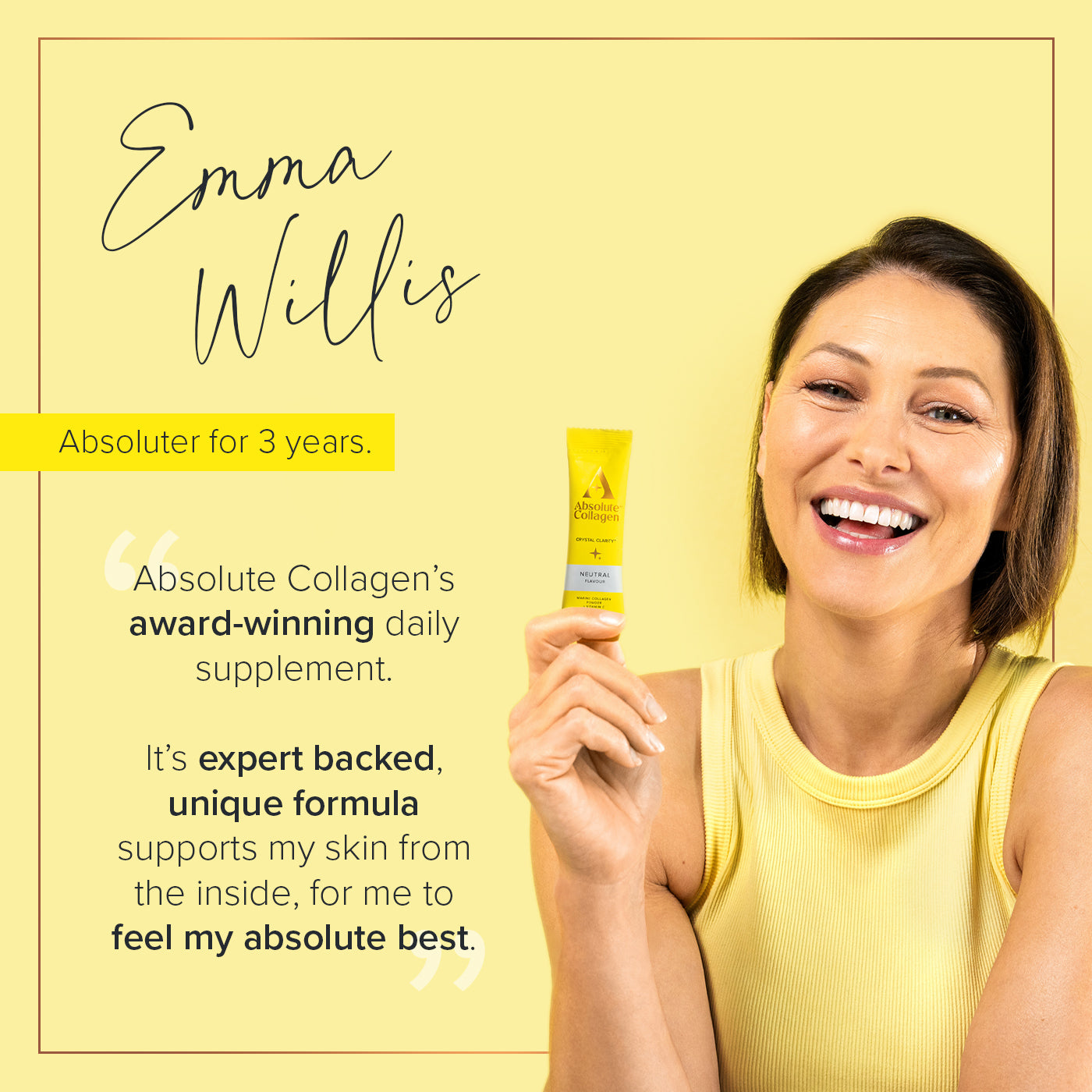 Backed by science, loved by Emma Willis